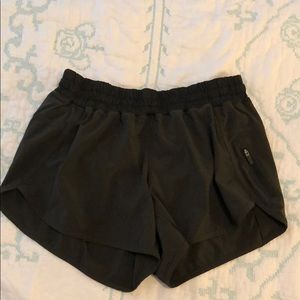 Army green lululemon shorts